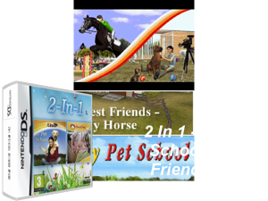 2 in 1 - My Pet School + Best Friends - My Horse (Europe) (En,Fr,De) Cover